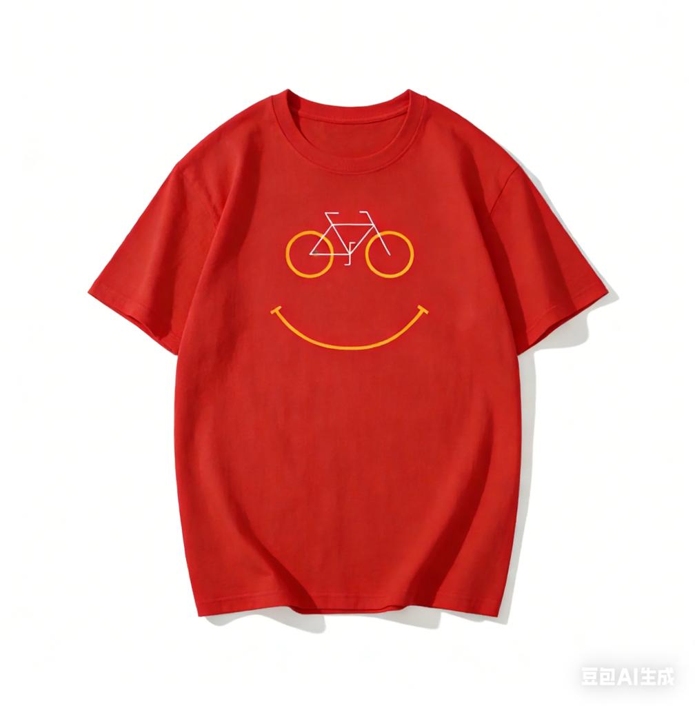 Funny Bicycle Smile Bike Smiling Face Biking Tshirt Streetwear Clothing Summer Tops Harajuku Vintage T Shirt