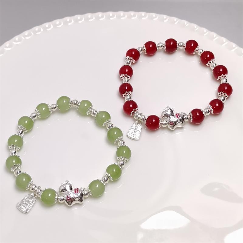Chinese Style Zodiac Horse Bracelet For Women Men Life Year Amulet Lucky Beads Blessing Bracelet Friendship Couple Jewelry Gift