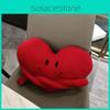 Fluffy Themed Heart Pillow Toy With Soft Cover For Living Room Doll Styling