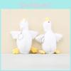 Plush White Goose Hanging Toy With Pp Cotton Fill For Kids Backpack Decor