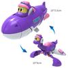 Newest 3pcs/set ABS Min Deformation Gogo Dino Action Figures Transformation Car Airplane Dinosaur Toys for Kids Gift