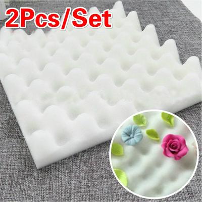 2 st/set Fondantkaka Choklad Socker Blomma Torkning Skum Dekoration Bakeware Mat