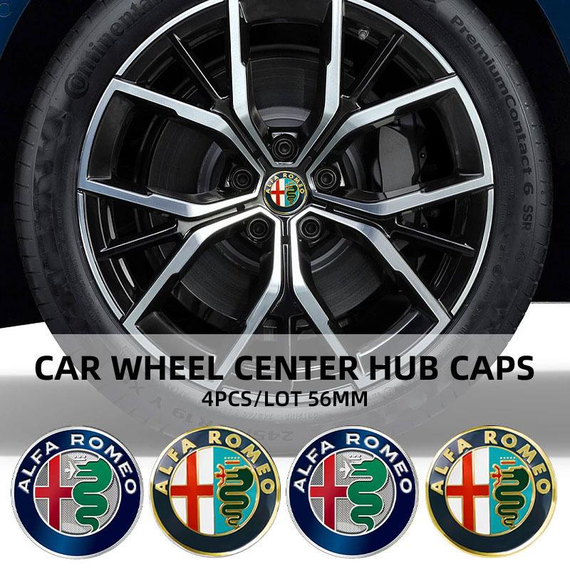 Car Tyre Wheel Center Hubcap Badge Protect Sticker For Alfa Romeo STELVIO Giulia 159 Giulietta 147 Mito 156 MTO Car Accessories