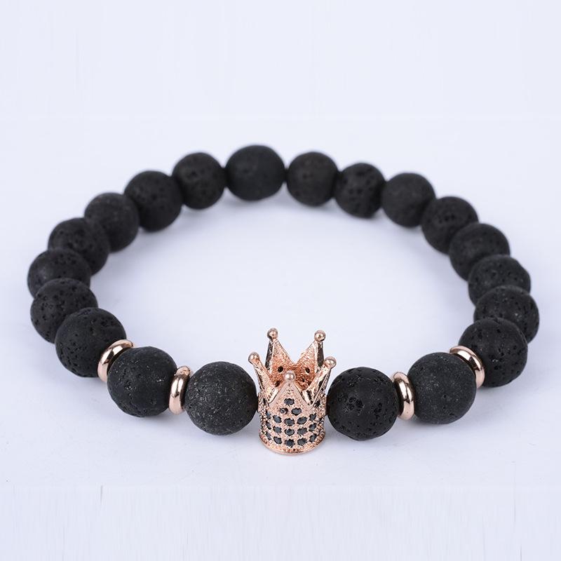 JYL TS Bracelet Helmet  Stone Style Enhances Courage And Grounding Rose Gold