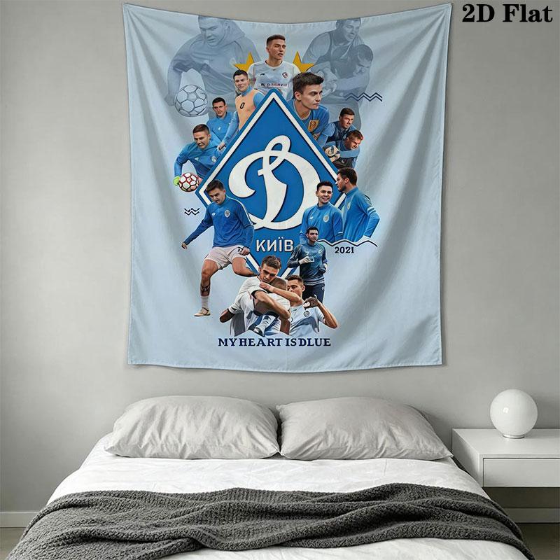 FC Dynamo Kyiv Wall Hanging Printed Fabric Blanket Decorative Tapestries for Bedroom Living Room Home Decor