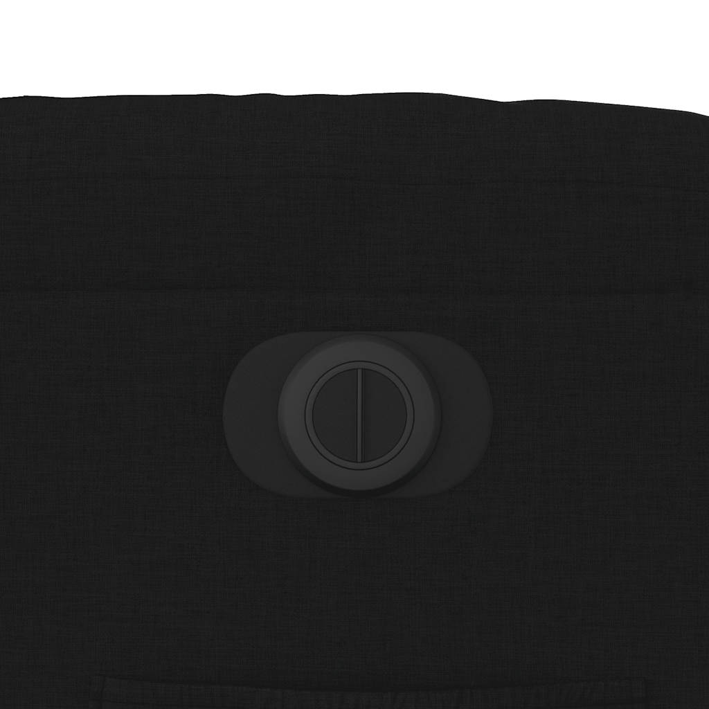 Electric Recliner Chair Black Fabric