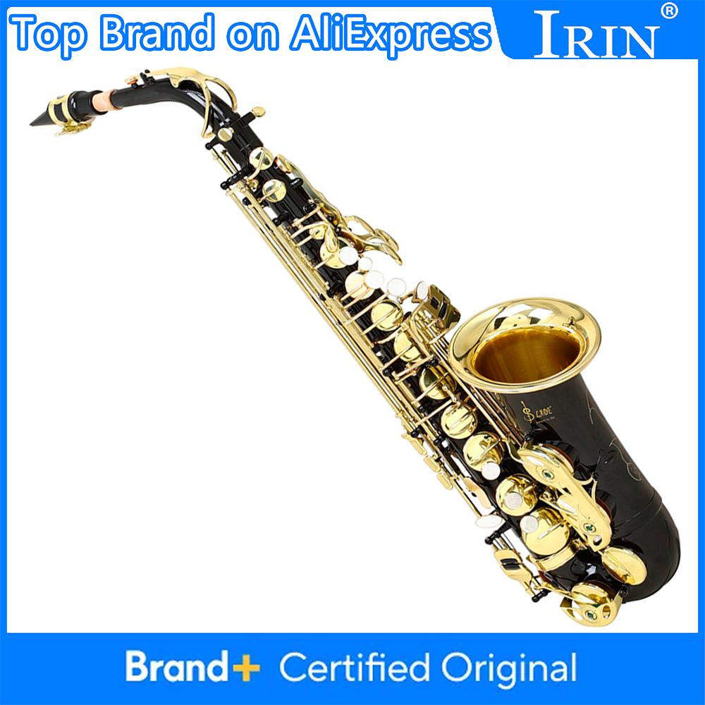 SLADE Eb Alto Saxophone Black Gold Key Instrument Premium Brass Saxophone For Playing Practice Instrument With Accessories
