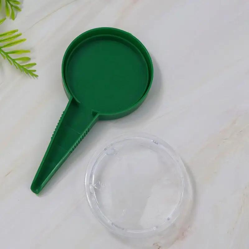 1pc Gardening Tool Seeder Seed Dispenser Sower Spreaders Planter Flower Seeder Tool Hand Held Plastic Green For Gardening Sowing