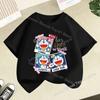 Doraemons Series Boys Girls Short Sleeve Top Summer Hot Cartoon T-shirt Cute Kids Base Clothes O-neck Funny Birthday Gift