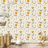 Dandelion Wallpaper White for Living Room and Bedroom 50x1000