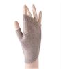 Women's Shell Pattern Knitted Fingerless Gloves – 100% Pure Wool, Thick & Warm for Autumn/Winter, Fashionable Student Style