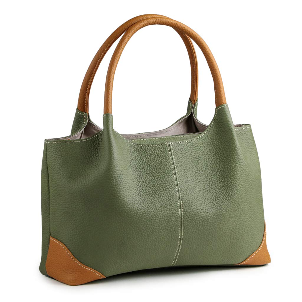 

Зроблено в Японії Сумка з натуральної шкіри для сумки-тоут [LiERRE] Жіноча, Маленька, Доросла, Проста, (Зелений) зелений