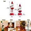 Sequined Retractable Snowman Figurine Sparkling Soft Fabric Christmas Snowman Stretchable Star Xmas Tabletop Ornament