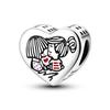New 925 Silver Color Family Brothers and Sisters Charms Beads Fit Qikaola 925 Bracelets Fine DIY Birthday Jewelry