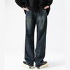 Spring New Retro Wash American High Street Loose Straight Jeans Trousers