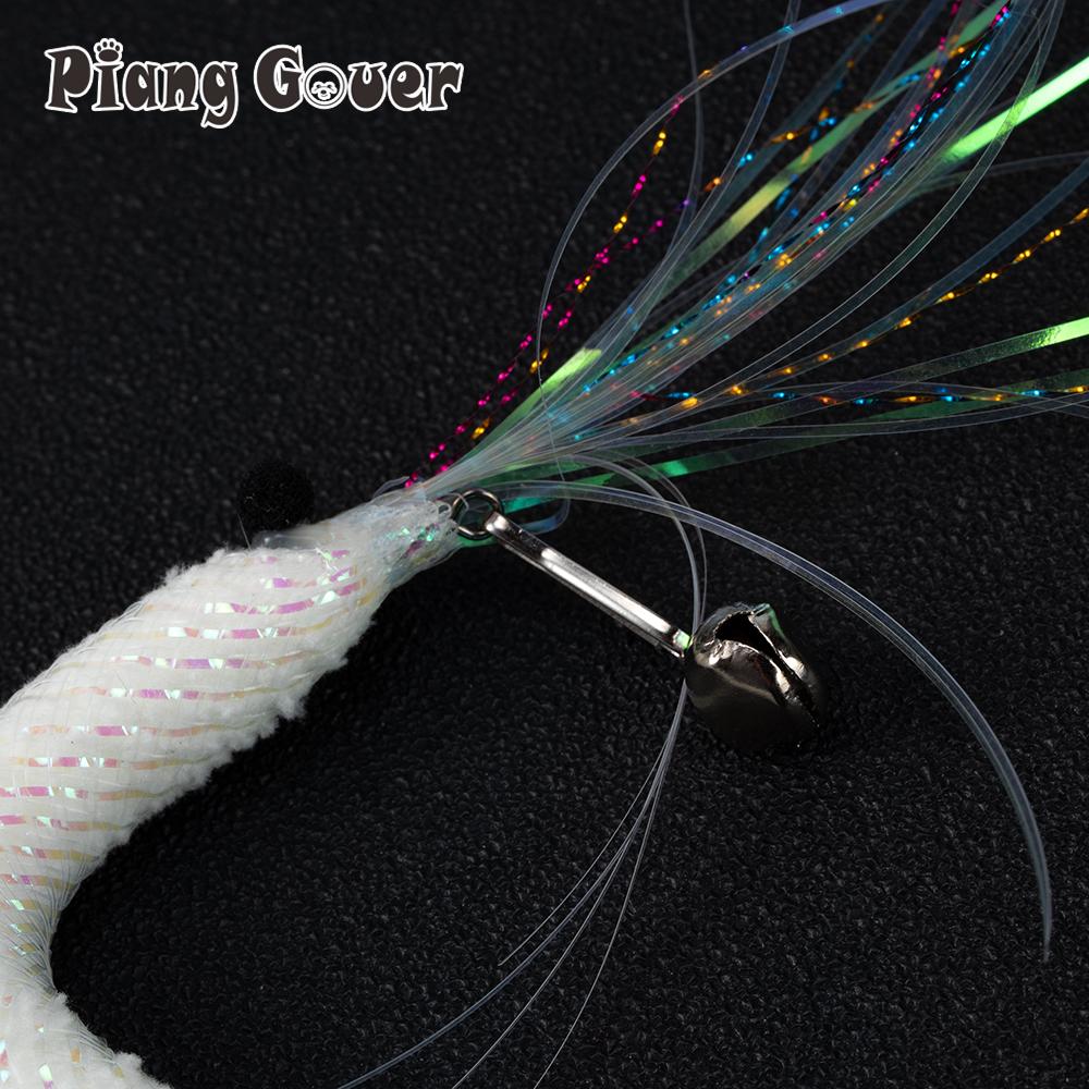 Cute Shrimp White Cat Toys Cat Teaser Replacement Head Pet Toys Accessories