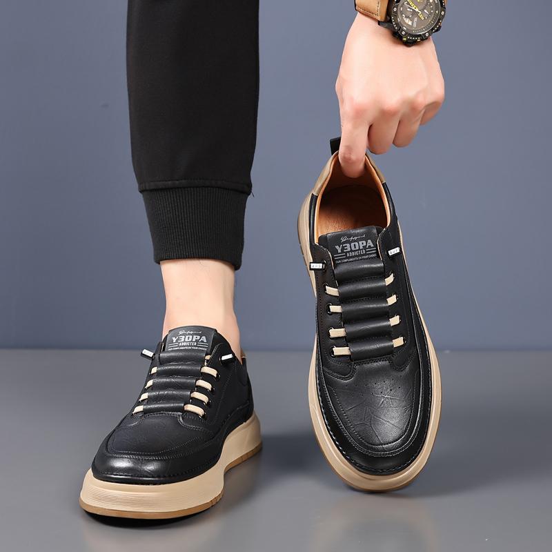 Модный бренд Модная повседневная обувь из змеиной кожи Мужские туфли-лоферы в британском — фото 7