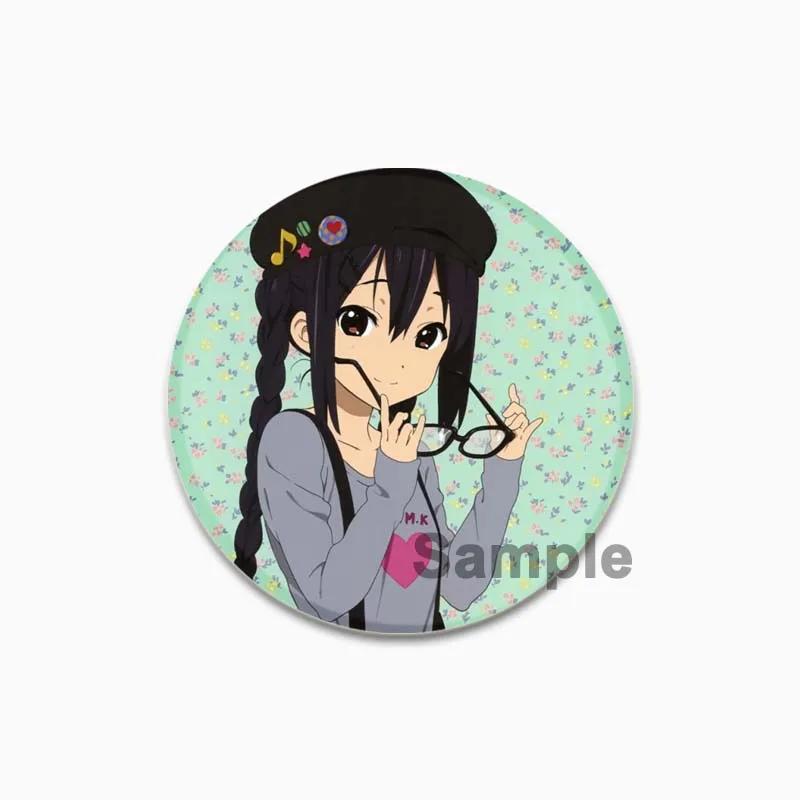 32/44/58mm Kotobuki Tsumugi Hirasawa Yui Akiyama Mio Tainaka Ritsu Cartoon Abzeichen Comic Brosche Pins für Kleidung Rucksack Schmuck Zubehör