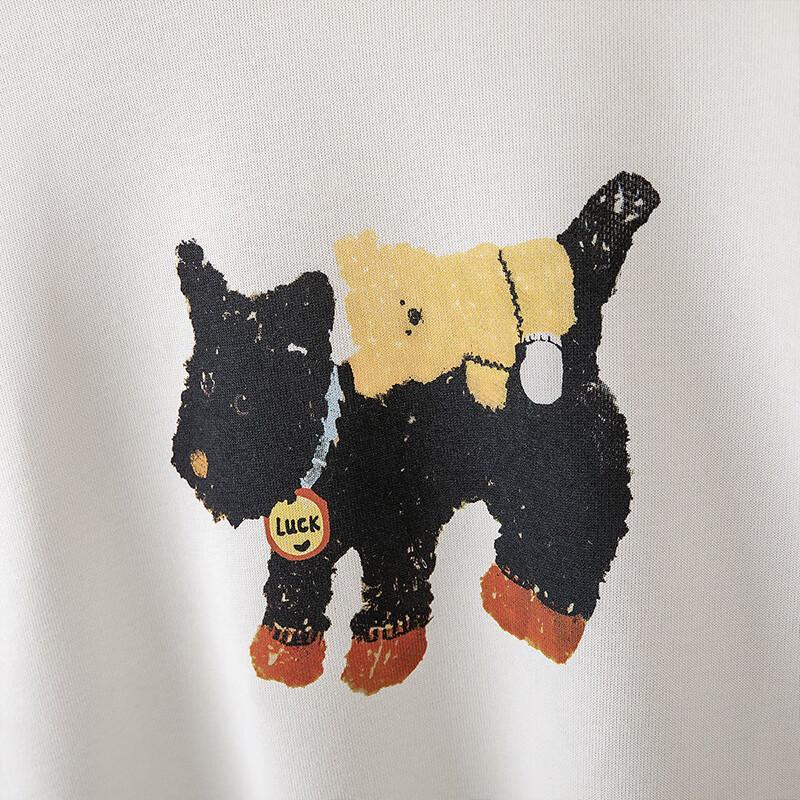 Damen 2025 Herbst Cartoon-Print Rundhals Locker Geschnittenes Sweatshirt