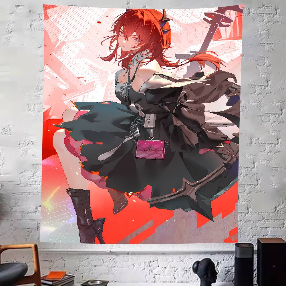Pretty Hot Girl Laevatein Tapestry Decoration Bedroom Dormitory Background Cloth Holiday Home Party Living Room Club Tapestry