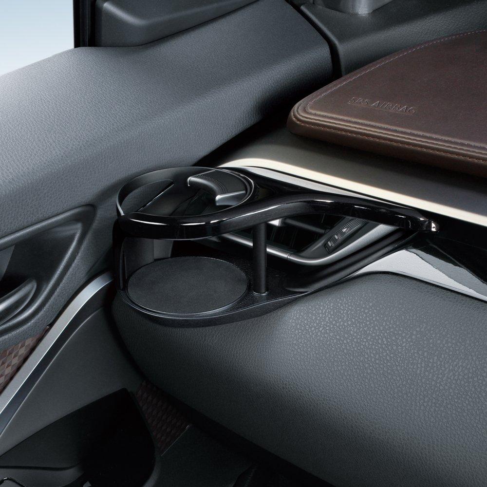 Tsuchiya Yac Toyota Air Conditioner Drink Holder for Passenger (SY-C2) C-HR Seat, Black/Silver