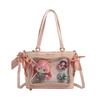 Uniform temptation niche transparent new commuter bag chain design single shoulder oblique span bag