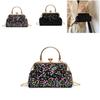 Sequin Evening Bag For Women With Chain Strap And Lock Closure For Party And Night Out