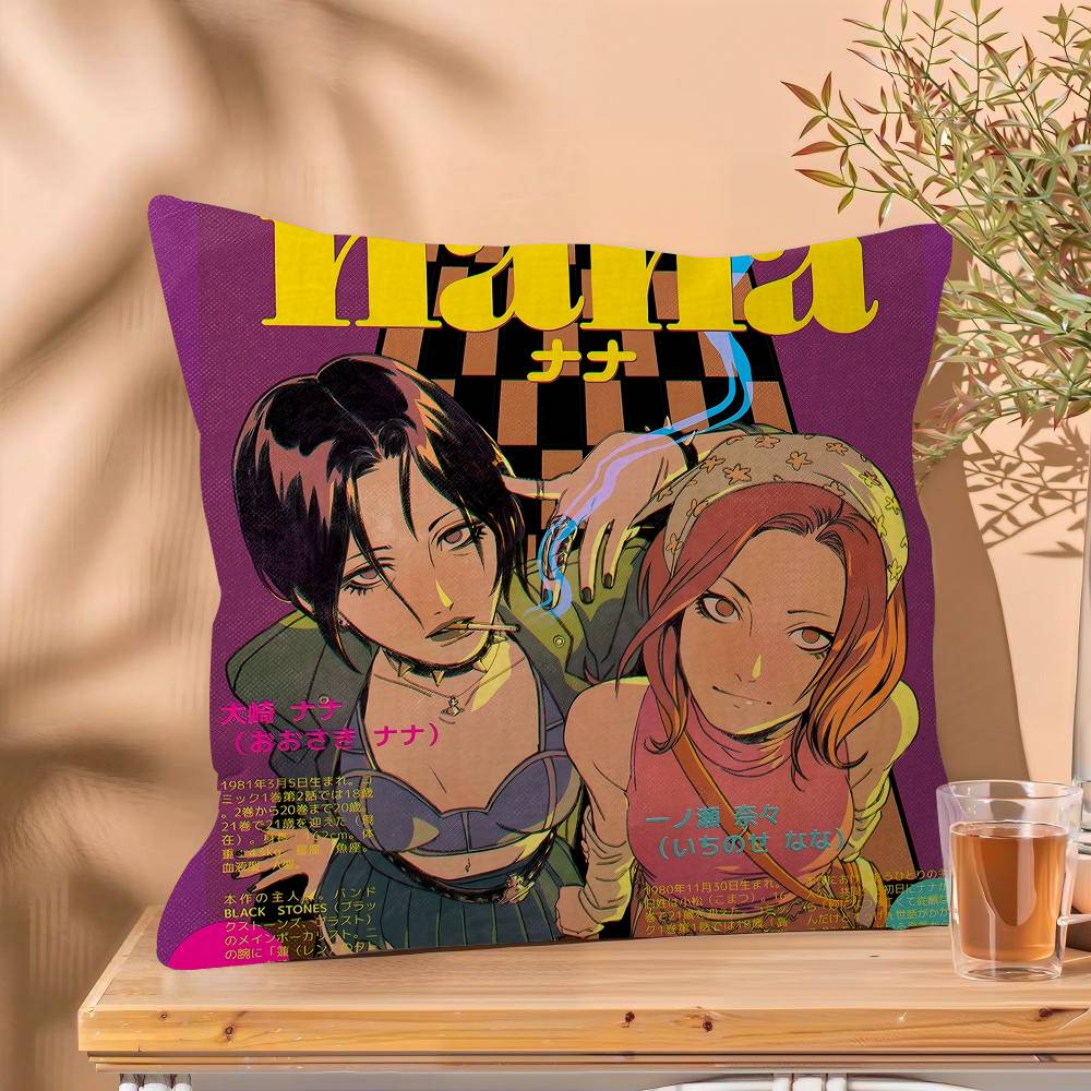 

Japanese Classic Anime NANA Cushion Cover x Polyester Sofa Cushions Decorative Throw Pillows Home Decoration Pillowcover 30x30 cm