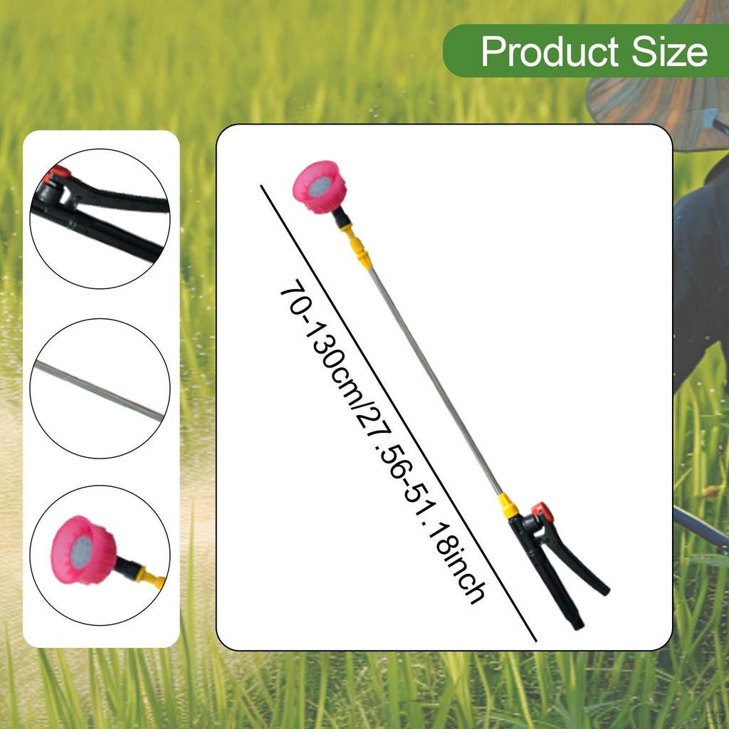 Retractable Spray Pole Garden Accessory 70cm-130cm Extension for Outdoor Use
