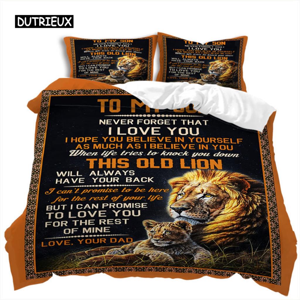 Love Letter Duvet Cover Abstract Word Print Comforter Cover Animal Theme Bedding Set The Meaningful Gift For Family And Friends