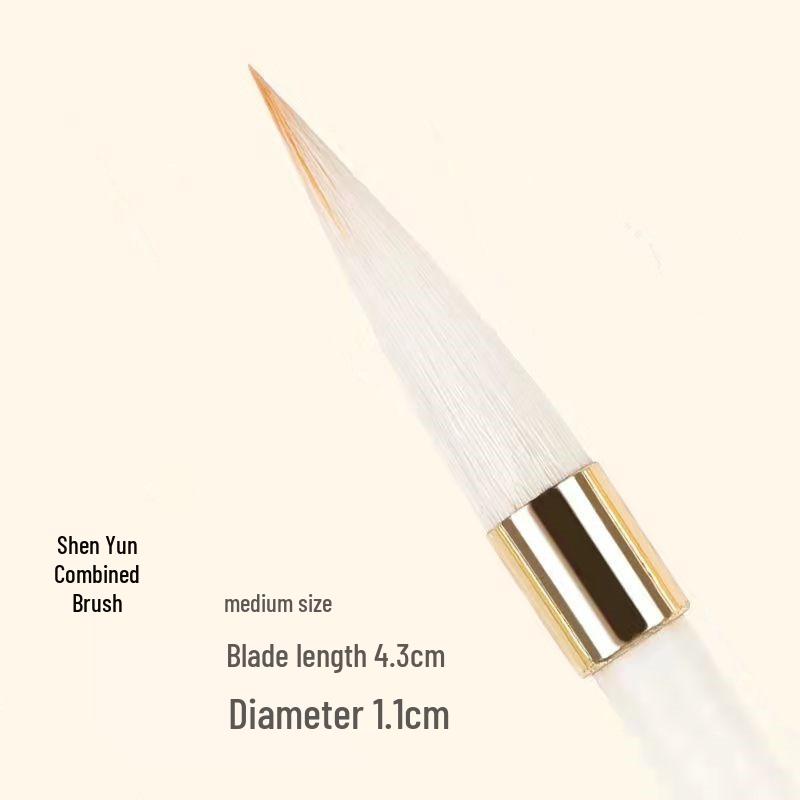 Grey Tail Divine Charm: Professional Brush Set - Mixed Wolf, Sheep & Pure Wolf Hair for Regular Script Practice