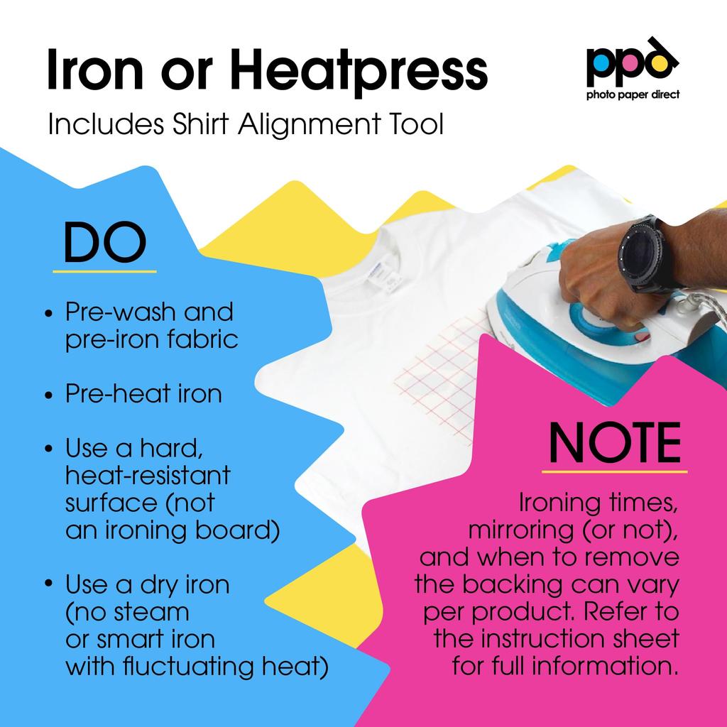 PPD Inkjet Premium Transferpapier Hell und Weiß x 10 Blatt A4 T-Shirt (für Stoffe) PPD-1-10