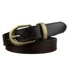 Retro Fashion Trend Leather Belt Women'S First Layer Cowhide Casual Jeans Belt Women