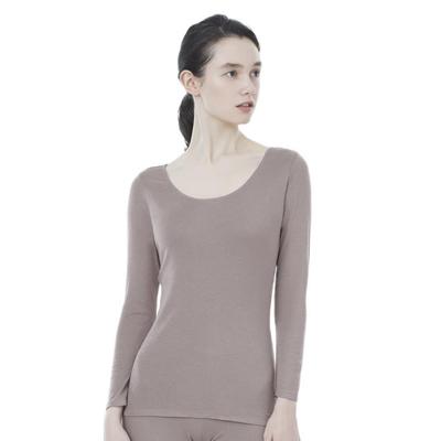 Breath Thermo a Inner Shirt with a Round Neck and Breath and Material for LL Undershirt, Heat-generating Three-quarter Sleeves, "My Thermo"