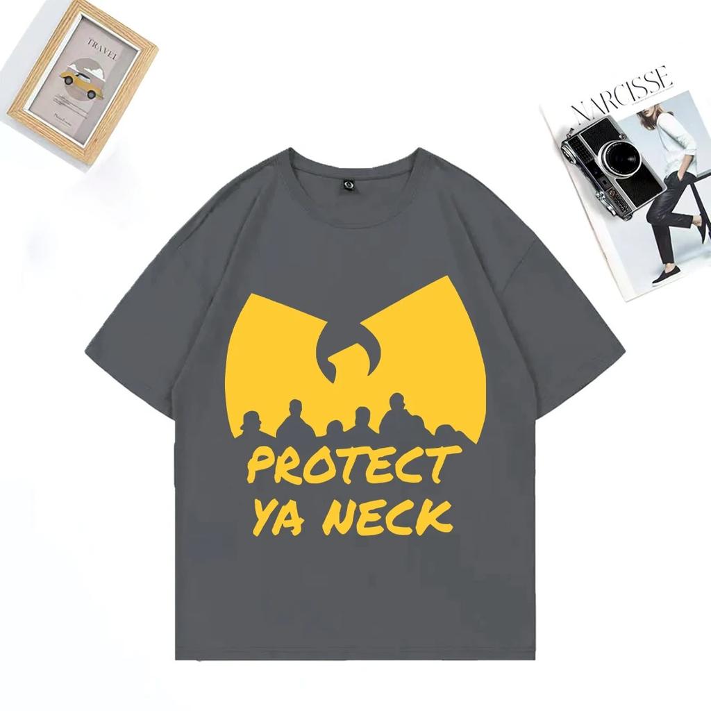 Hip Hop Années 90 Wu Clan T-tangs print T-Shirt Men Women's NEW Streetwear vintage Cotton clothes Tops Casual Oversized t shirts