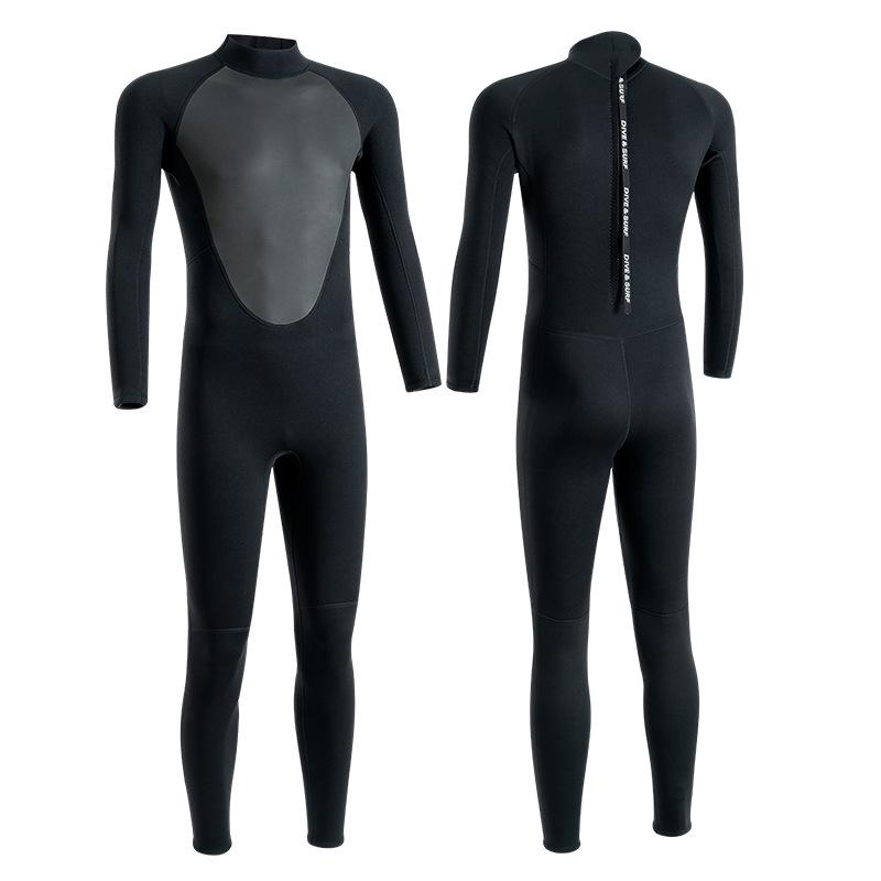 Men's and Women's Full Body 3/5mm Winter Wetsuit: Warm, Cold-Resistant, Sun-Protective for Swimming, Snorkeling, and Surfing.