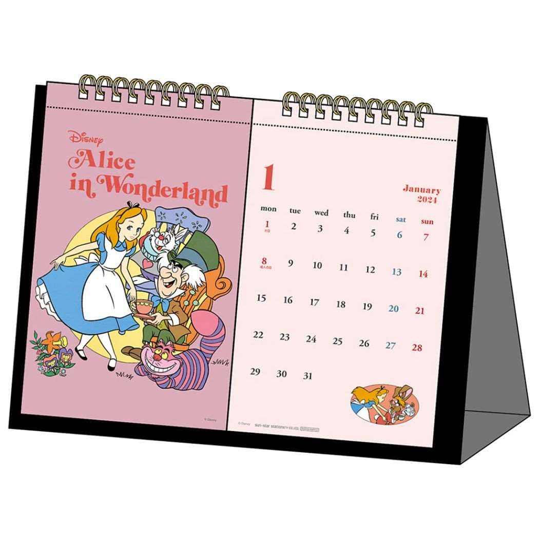 Sunstar Stationery Disney 2024 Desk S8520631 Calendar, Collection,