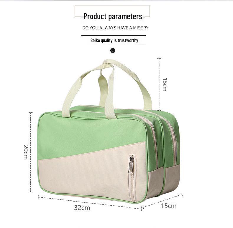 Waterdichte Oxford Doek Zwem & Make-up Tas - Nat/Droog Scheiding, Grote Capaciteit Sportschool & Toiletartikelen Opberging