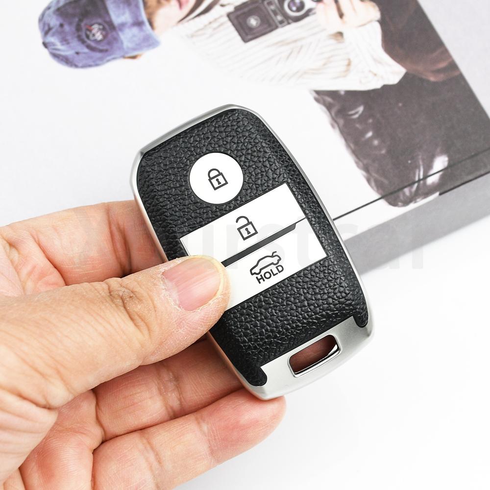 

Leather Tpu Car Key Bag Case Keyless Shell Protector For Kia K3 Kx3 K4 K5 Ceed Sorento Ceed Rio Rio5 Sportage R Cerato Optima