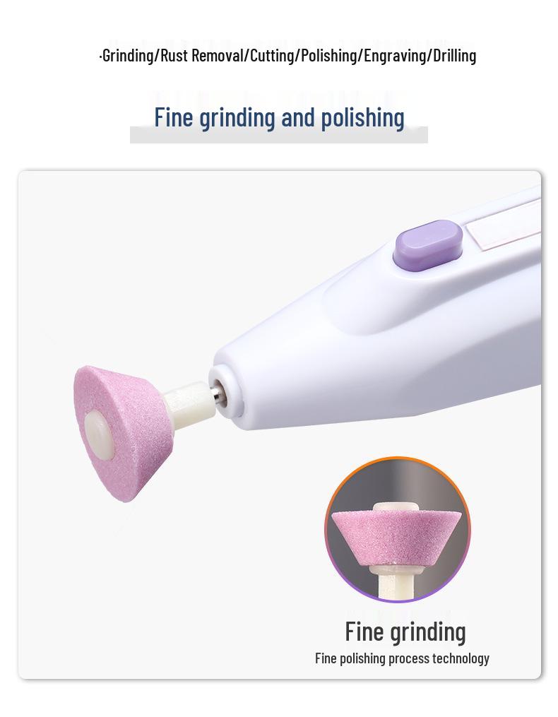Handheld Electric Mini Grinder for Nail Polishing, Tooth Care, Jade Polishing, Drilling, and Engraving