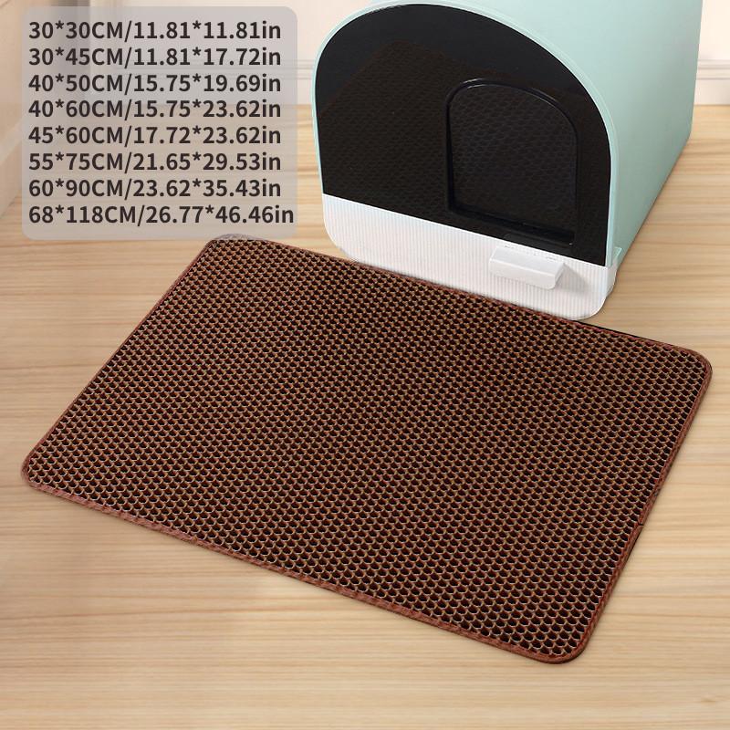 Litter Cat Mat Tray Mat Of Large Size Double Layer Honeycomb Waterproof Holes
