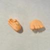 2Pcs Bathroom Toothbrush Holders Hand Feet Shape Simple Installation Multipurpose