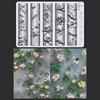 Flowers Series 3D Curved Nail Mold Lily Of The Valley Lotus Flower Diy High Tranparent Nail Templates Nail Mold Art Decor