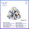 Weißer D-Farbe Moissanitstein mit GRA Rund Oval Herz Smaragd Prinzessin Radiant Cushion Trilliant Marquise Schliff