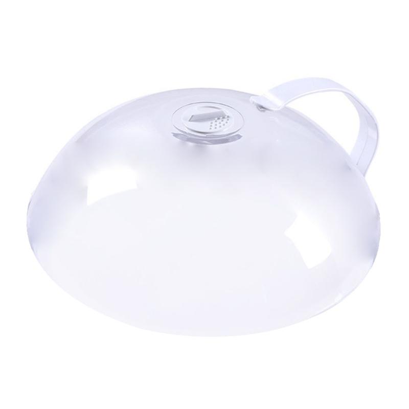 

ABS Microwave Splatter Cover Transparent Cover Microwave Plate Cover Lid with Handle and Adjustable Steam Vents Holes 1