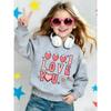 European sizes Cute Printed Pattern 0-3 Years Kids' Spring Lightweight Round Neck Sweatshirt with Strawberry and Heart Design, Comfortable