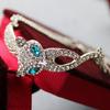 Koreanisches Neues Katzenaugenstein Fuchs Pfau Schwan Eule Tier Armband Offenes Armband für Frauen