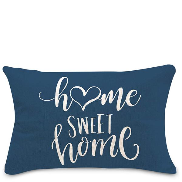Blue White Geometric Linen Pillowcase Sofa Cushion Cover Home Decoration Can Be For You 30X50 40X60