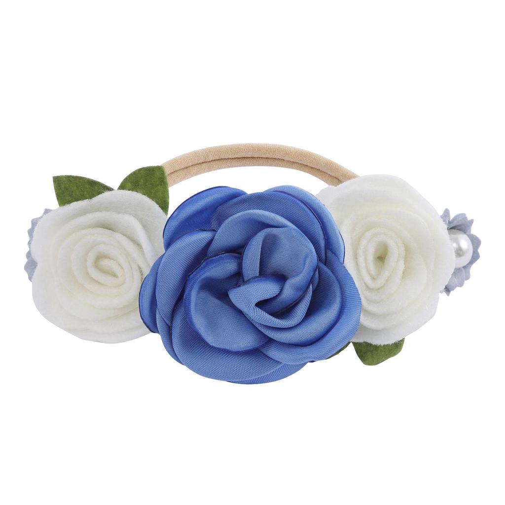Europäisches & Amerikanisches Mode-Kreatives Nylon-Blumen-Stirnband für Kinder - Hohe Elastizität, Niedliches Baby-Fotografie-Accessoire