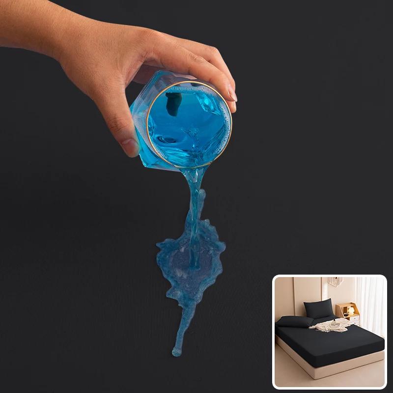 Thick Bed Sheet, Waterproof Sheet, Soft, Urine Proofing, White, Gray, Black, Red, Blue, Green